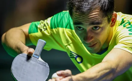 Ribercon - Calderano derrota anfitrião em estreia no WTT Champions, na China